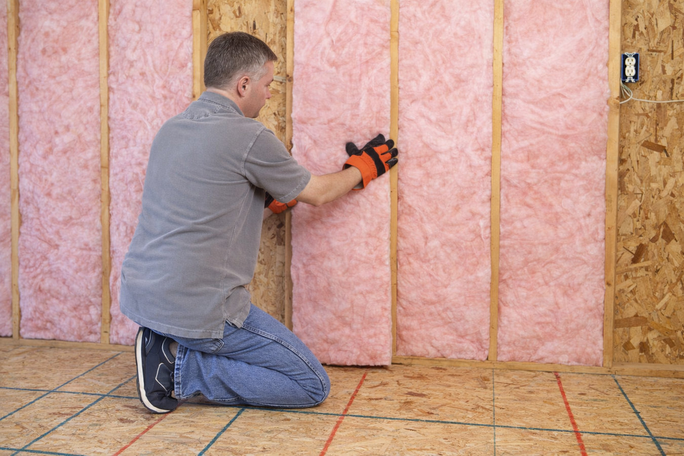 Columbia Insulation crew spraying foam insulation in a Columbia, MO attic